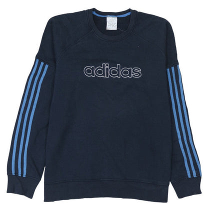 Mens UK Size M adidas Blue Pullover Sweatshirt