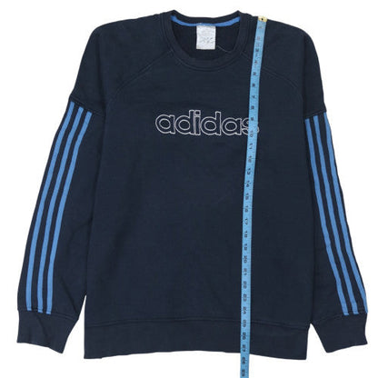 Mens UK Size M adidas Blue Pullover Sweatshirt