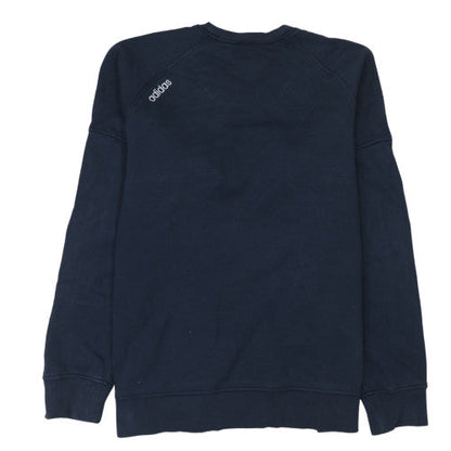 Mens UK Size M adidas Blue Pullover Sweatshirt