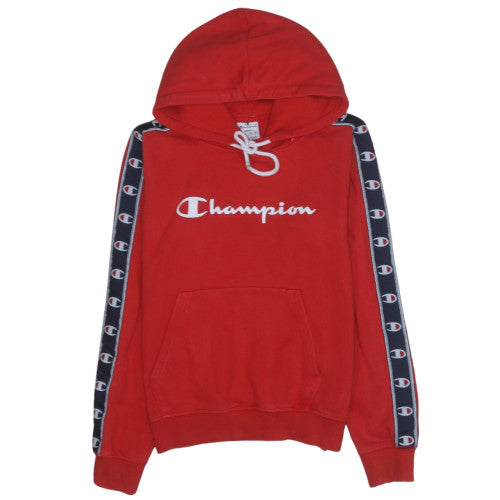 Womens UK Size S Champion Red Pullover Hoodie