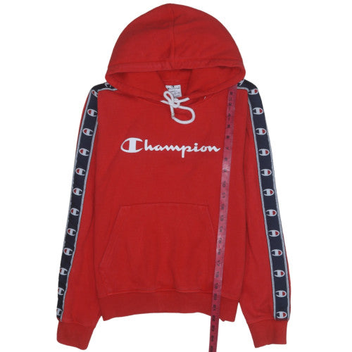 Womens UK Size S Champion Red Pullover Hoodie