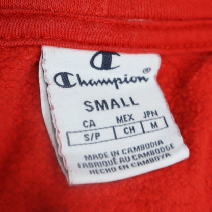 Womens UK Size S Champion Red Pullover Hoodie
