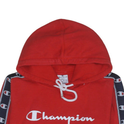 Womens UK Size S Champion Red Pullover Hoodie