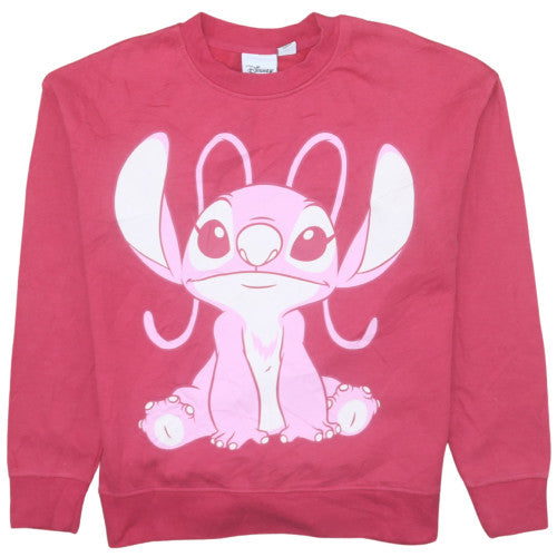 Womens UK Size 2XS Disney Pink Pullover Sweatshirt