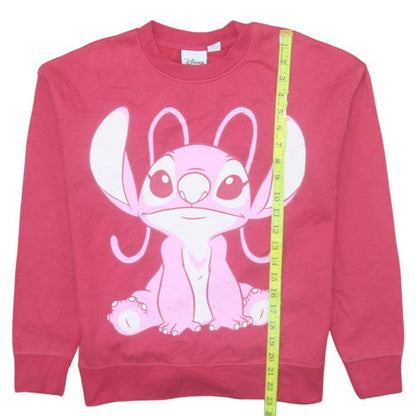 Womens UK Size 2XS Disney Pink Pullover Sweatshirt