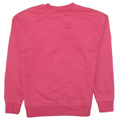 Womens UK Size 2XS Disney Pink Pullover Sweatshirt