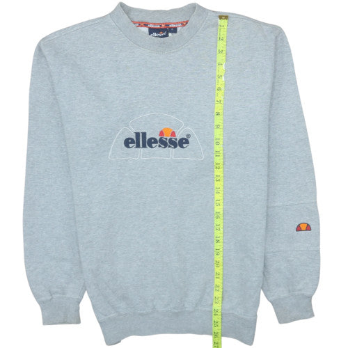 Mens UK Size S ellesse Grey Pullover Sweatshirt