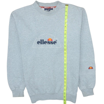 Mens UK Size S ellesse Grey Pullover Sweatshirt
