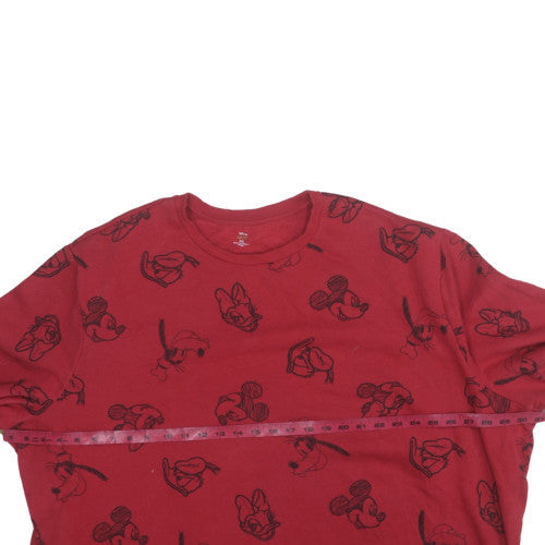Womens UK Size 3XL Disney Red Pullover Sweatshirt