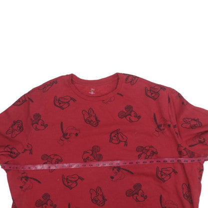 Womens UK Size 3XL Disney Red Pullover Sweatshirt