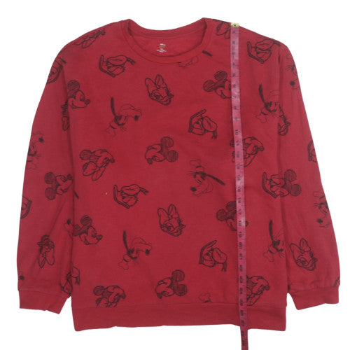 Womens UK Size 3XL Disney Red Pullover Sweatshirt