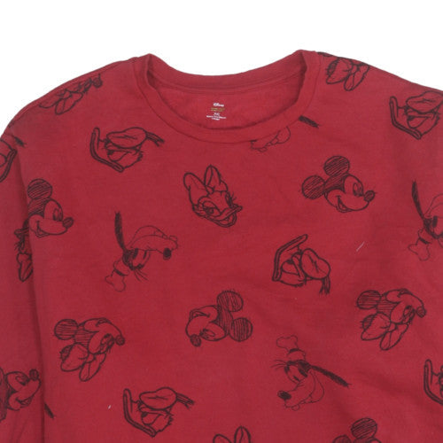 Womens UK Size 3XL Disney Red Pullover Sweatshirt