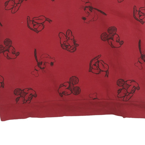 Womens UK Size 3XL Disney Red Pullover Sweatshirt