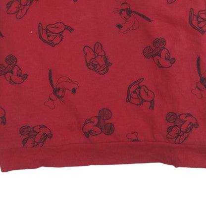 Womens UK Size 3XL Disney Red Pullover Sweatshirt