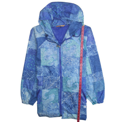 Mens UK Size M KENZO Blue Windbreaker Coat
