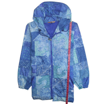 Mens UK Size M KENZO Blue Windbreaker Coat