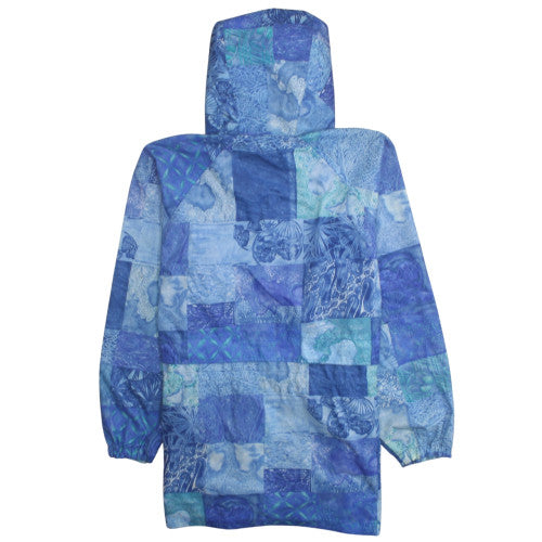 Mens UK Size M KENZO Blue Windbreaker Coat