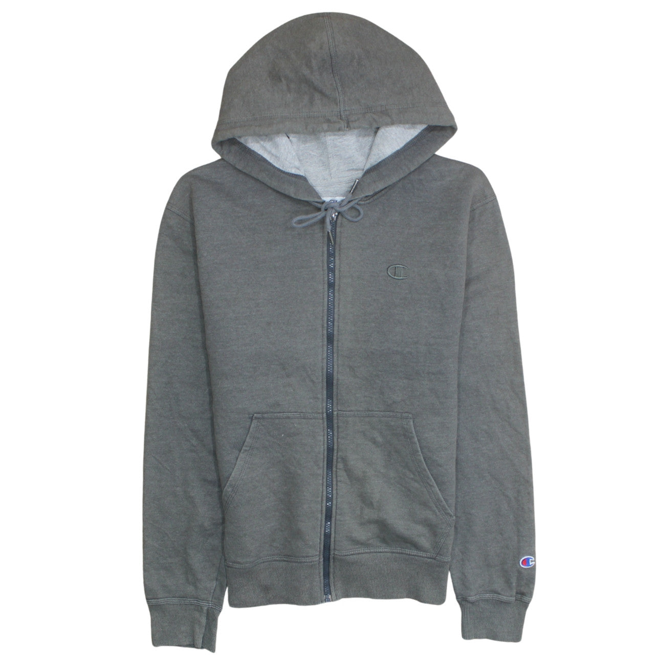 Mens UK Size S Champion Grey Full Zip Hoodie
