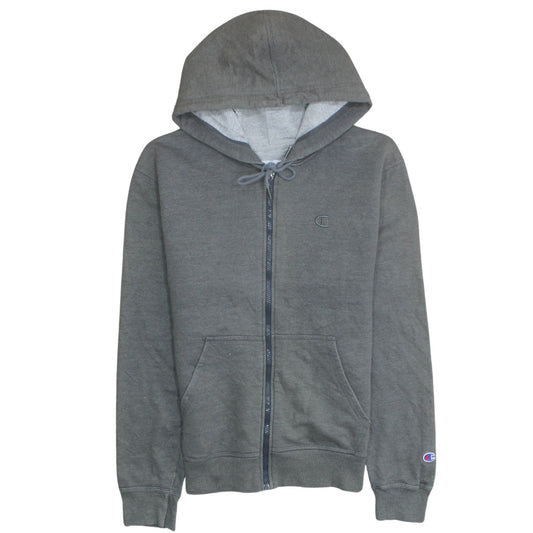 Mens UK Size S Champion Grey Full Zip Hoodie