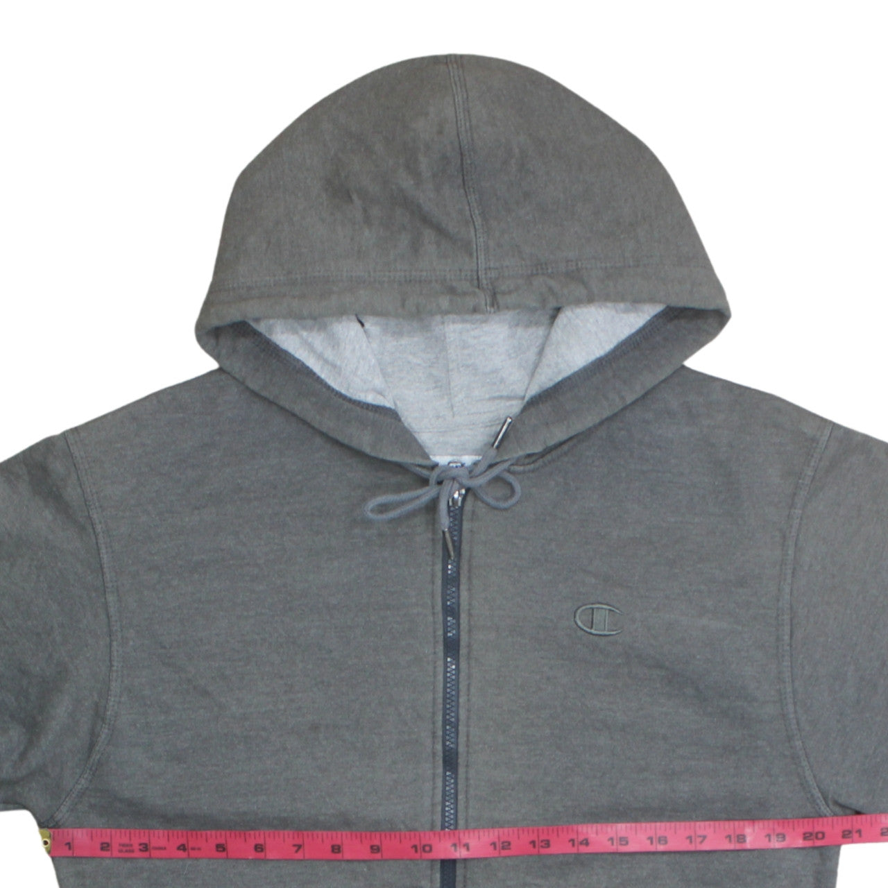 Mens UK Size S Champion Grey Full Zip Hoodie
