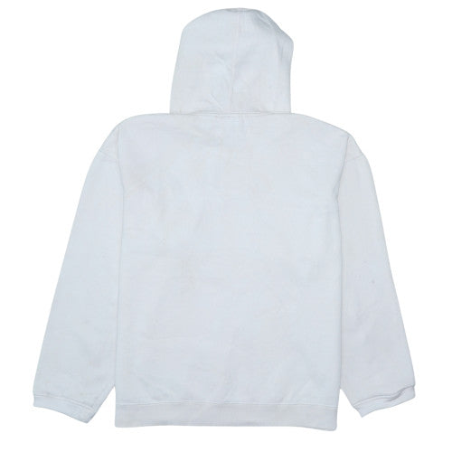 Mens UK Size L FILA White Pullover Hoodie