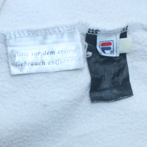 Mens UK Size L FILA White Pullover Hoodie