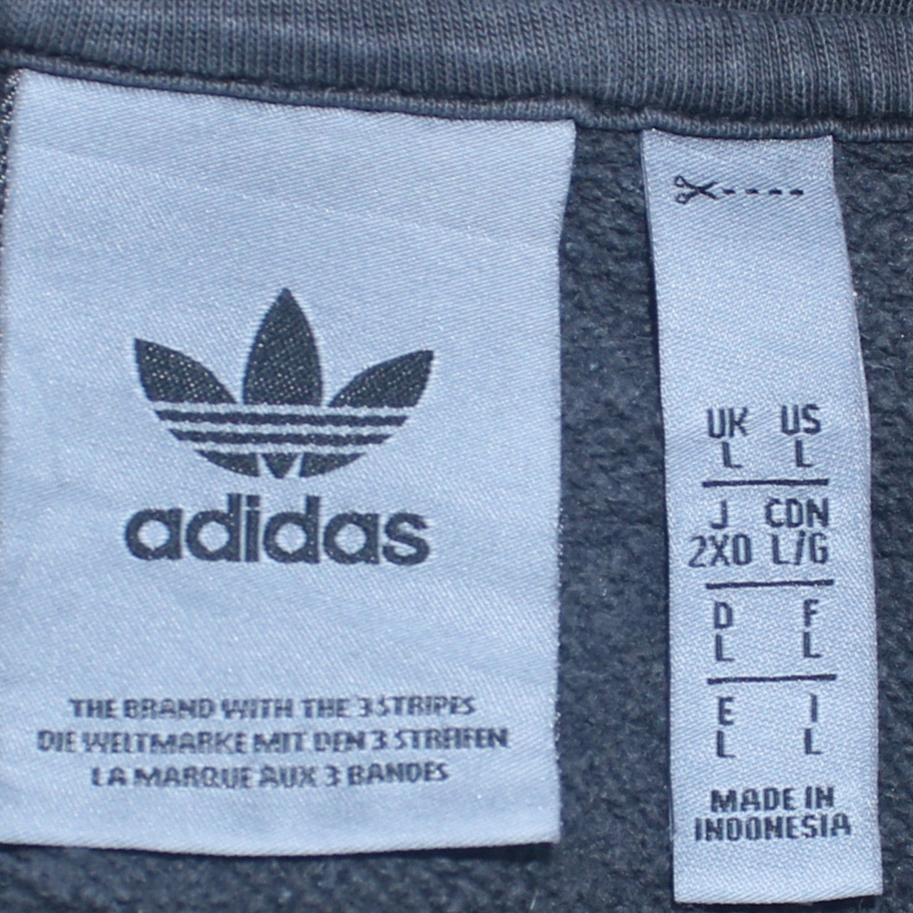 Mens UK Size L adidas Black Pullover Hoodie