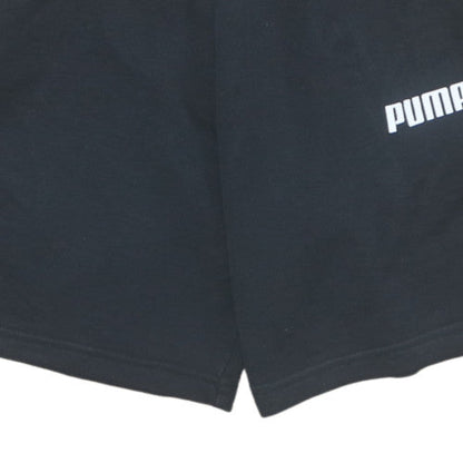 Puma Men's Black Small Athletic Shorts with Elastic Waist