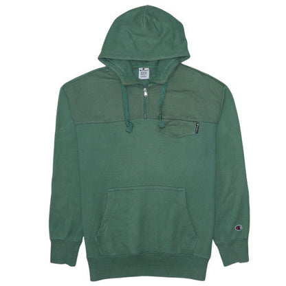 Mens UK Size M Champion Green Pullover Hoodie