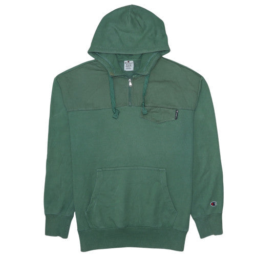 Mens UK Size M Champion Green Pullover Hoodie