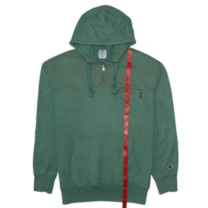 Mens UK Size M Champion Green Pullover Hoodie