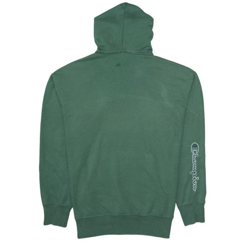 Mens UK Size M Champion Green Pullover Hoodie