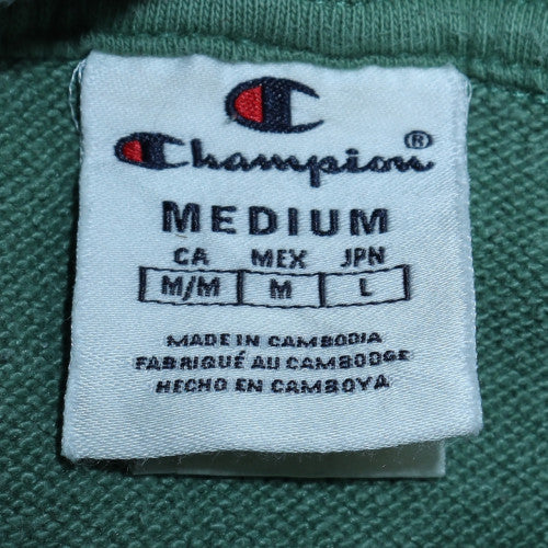 Mens UK Size M Champion Green Pullover Hoodie