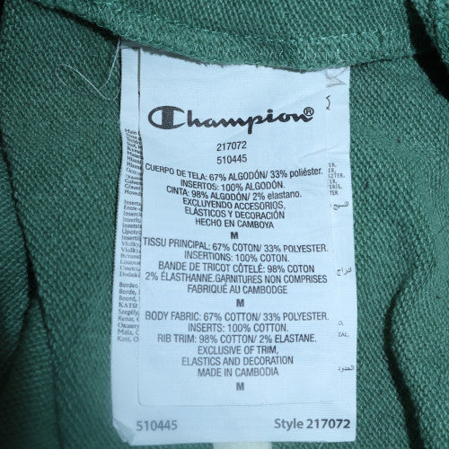 Mens UK Size M Champion Green Pullover Hoodie