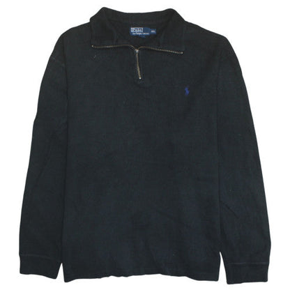 Mens UK Size 2XL Polo Ralph Lauren Black Pullover Sweatshirt