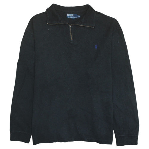 Mens UK Size 2XL Polo Ralph Lauren Black Pullover Sweatshirt