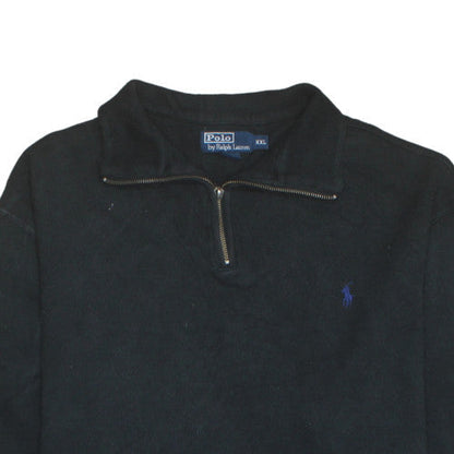 Mens UK Size 2XL Polo Ralph Lauren Black Pullover Sweatshirt