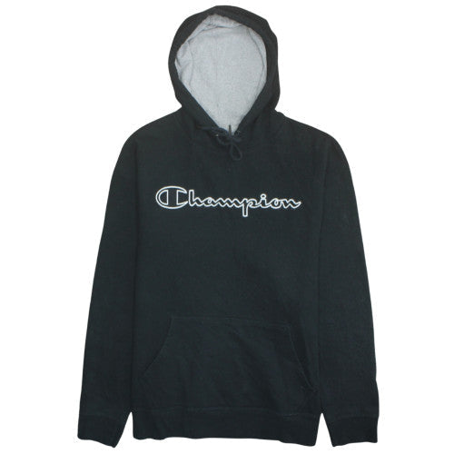 Mens UK Size XL Champion Black Pullover Hoodie
