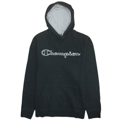 Mens UK Size XL Champion Black Pullover Hoodie
