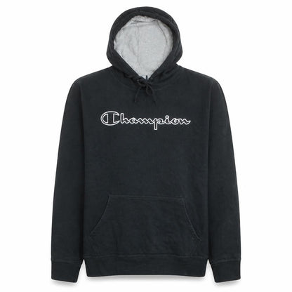 Mens UK Size XL Champion Black Pullover Hoodie