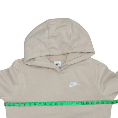 Womens UK Size S Nike Beige Pullover Hoodie