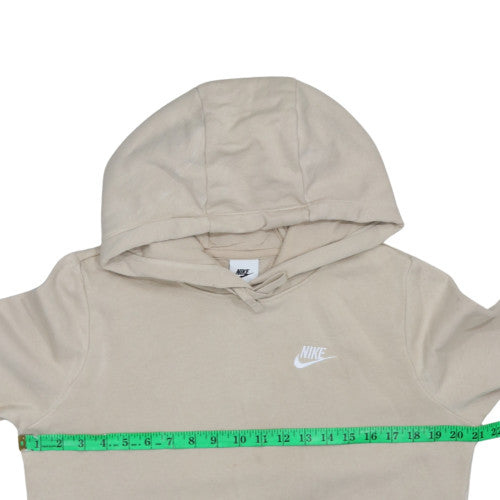 Womens UK Size S Nike Beige Pullover Hoodie