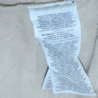 Womens UK Size S Nike Beige Pullover Hoodie