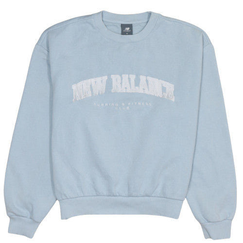 Womens UK Size S New Balance Blue Pullover Sweatshirt