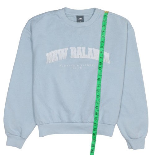 Womens UK Size S New Balance Blue Pullover Sweatshirt