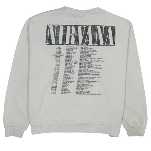Womens UK Size 8/10 Nirvana White Pullover Sweatshirt