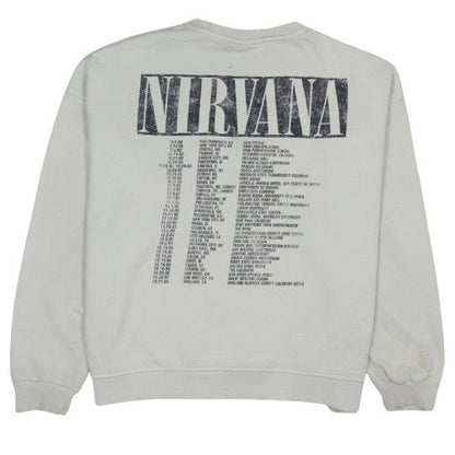 Womens UK Size 8/10 Nirvana White Pullover Sweatshirt