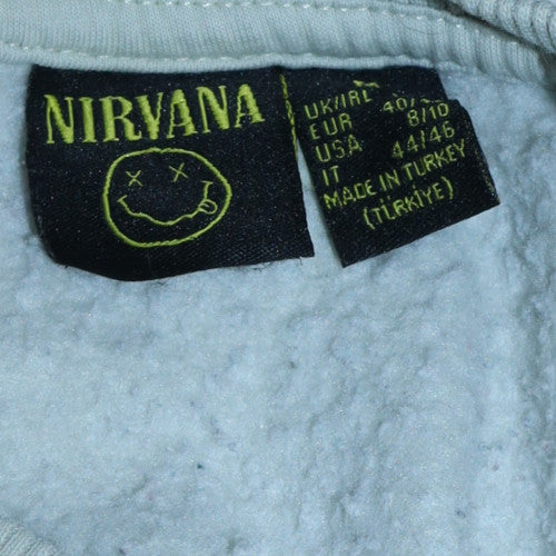 Womens UK Size 8/10 Nirvana White Pullover Sweatshirt