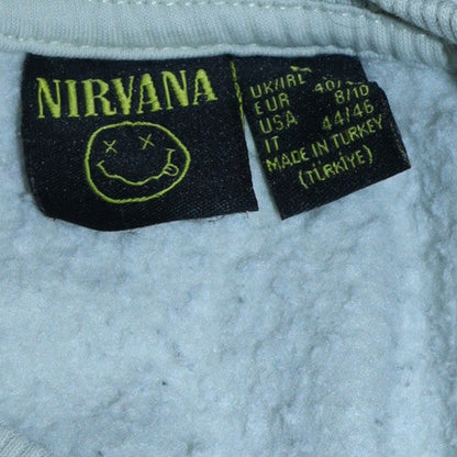 Womens UK Size 8/10 Nirvana White Pullover Sweatshirt