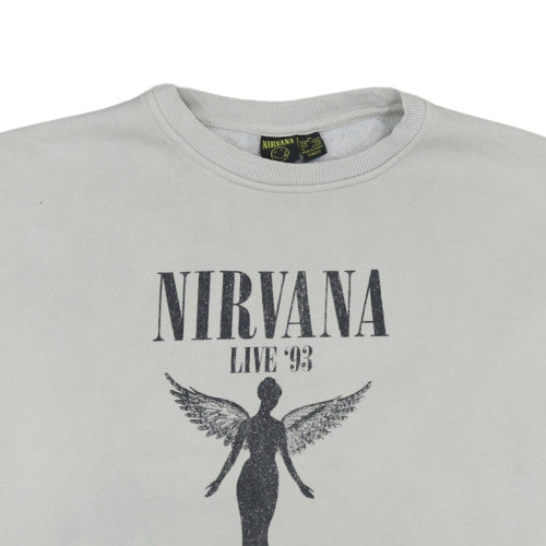 Womens UK Size 8/10 Nirvana White Pullover Sweatshirt